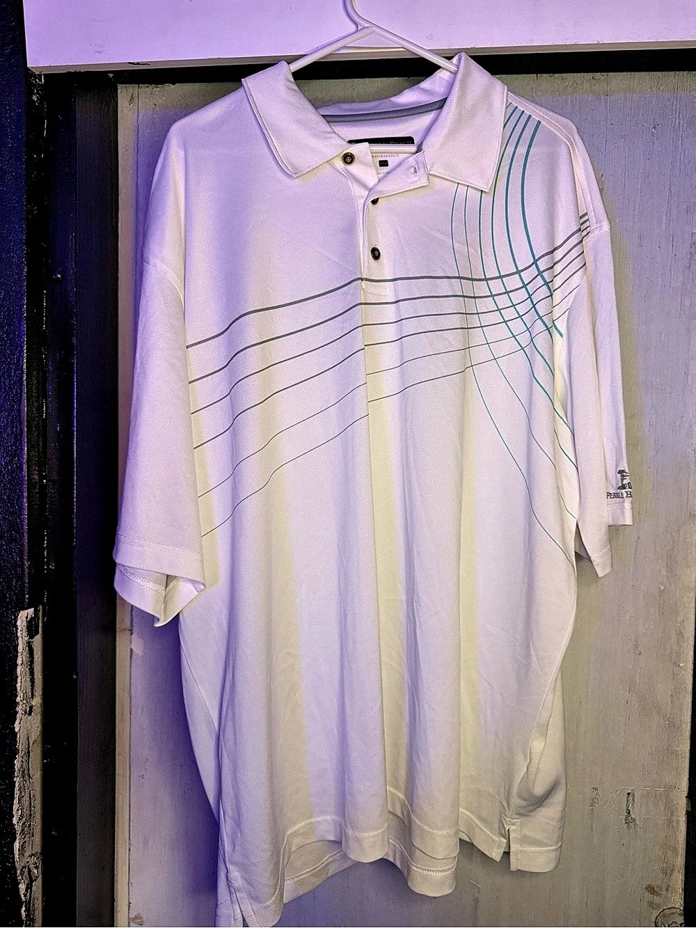 Pebble Beach Dry-Luxe Performance Polo Men's White XXL